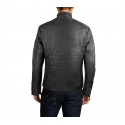 L-180 Chaqueta de cuero para hombre color negra NEW BRAMS mod. JASS slim fit
