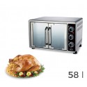MBS58 Horno eléctrico de doble puerta DCG 2200 W 58LT con temporizador y luz