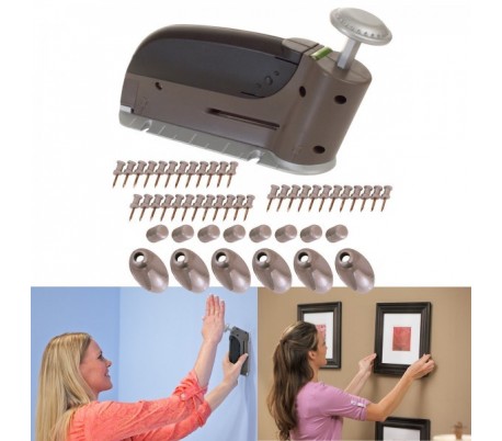 Kit clavos pared sin necesidad martillo facil...