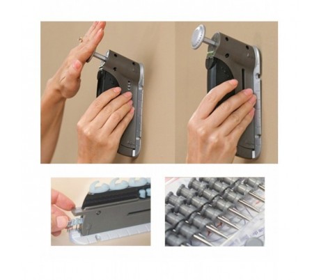 Kit clavos pared sin necesidad martillo facil...