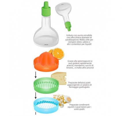Botella multiusos para la cocina 8 accesorios...