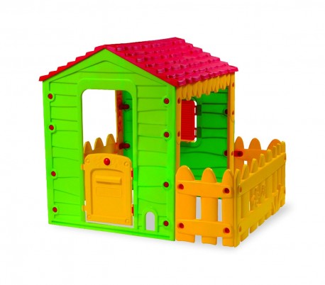 219591 Caseta de juego MY FARM HOUSE para interior y exterior 127x118x146 cm