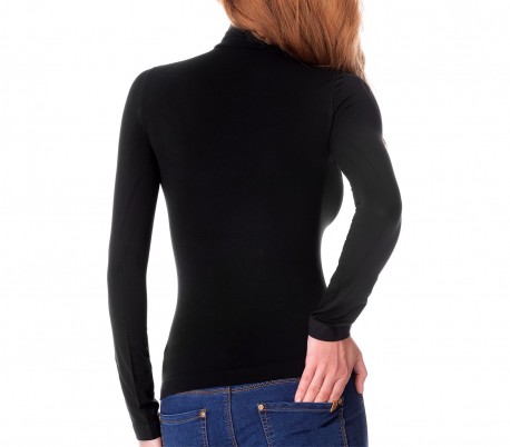 VKA21 Pack 5 jerséis térmicos de cuello alto con interior de felpa modelo Nadia