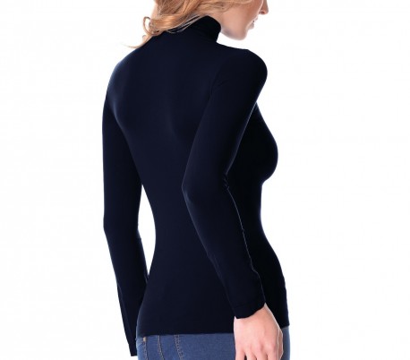 VKA21 Pack 5 jerséis térmicos de cuello alto con interior de felpa modelo Nadia