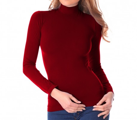 VKA21 Pack 5 jerséis térmicos de cuello alto con interior de felpa modelo Nadia
