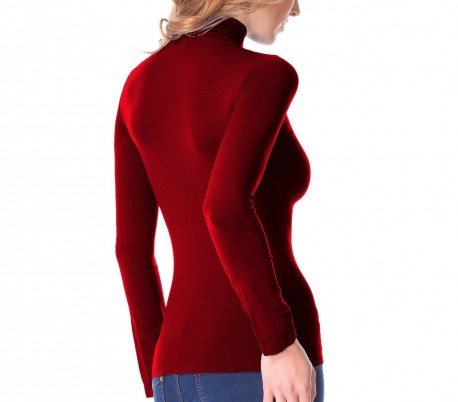 VKA21 Pack 5 jerséis térmicos de cuello alto con interior de felpa modelo Nadia