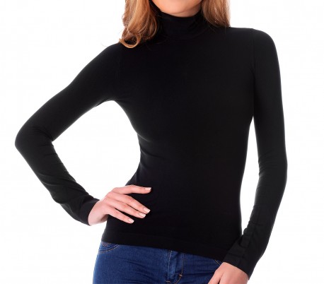 VKA21 Pack 5 jerséis térmicos de cuello alto con interior de felpa modelo Trisha