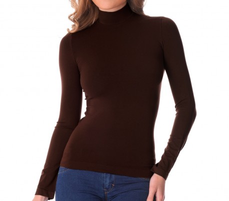 VKA21 Pack 5 jerséis térmicos de cuello alto con interior de felpa modelo Trisha