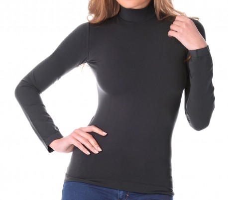 VKA21 Pack 5 jerséis térmicos de cuello alto con interior de felpa modelo Trisha