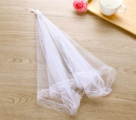 4349 Funda de paraguas en color blanco transparente para tapar la comida 40x28cm