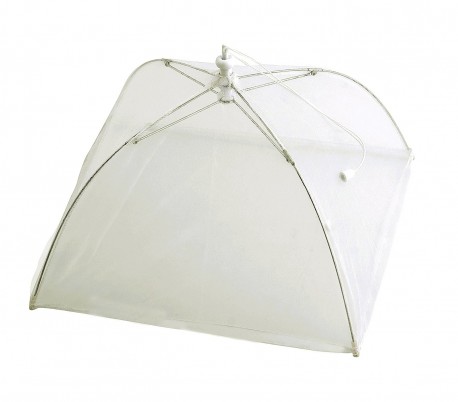 4349 Funda de paraguas en color blanco transparente para tapar la comida 40x28cm