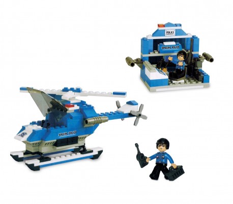 121221 Playset de construcción POLICE SPECIAL CORPS CIGIOKI de 133 piezas
