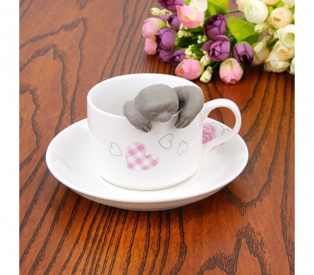 4358 Filtro para el té en forma de PEREZOSO silicona plástificada