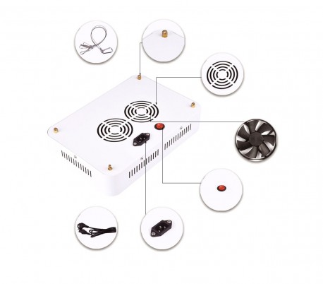 4373 Lampara LED 800W para cultivación 80 LEDS de 10W cada uno