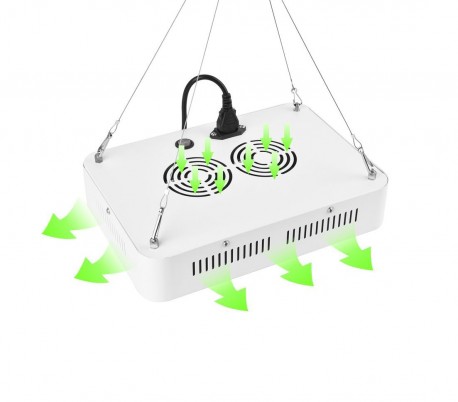 4373 Lámpara LED 1000W para cultivación en invernadero 100 LEDS de 10W cada uno