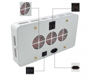 4373 Lámpara LED 1200W para cultivación en invernaderos 120 LEDS de 10W cada uno 2