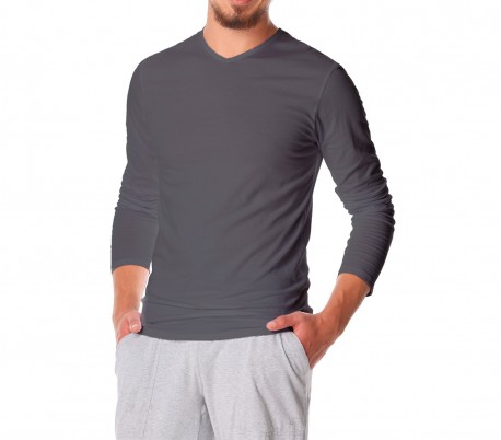 VKA27 Jersey de hombre mod. CARTER camiseta con cuello en V Slim fit