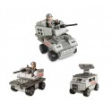 340660 Playset construcción 3 en 1 Tanque ESERCITO 110 piezas para montar 