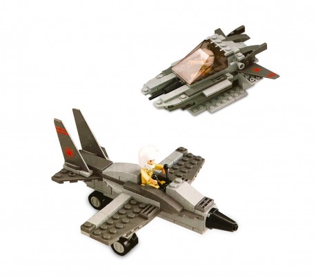 340646 Playset construcción 3 en 1 Tanque AEREO MILITARE CIGIOKI 126 pz 