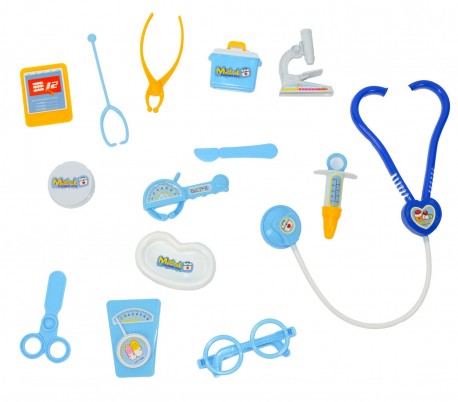 371701 Playset juego eductativo con maletín de plástico kit doctor con 14 piezas