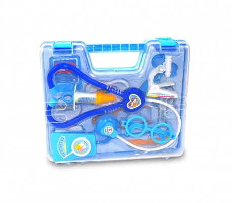 371701 Playset juego eductativo con maletín de plástico kit doctor con 14 piezas