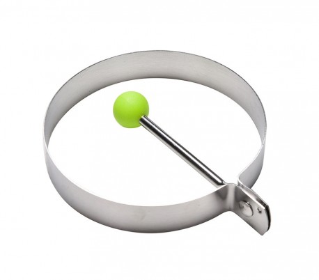 4706 Set de 4 moldes para darle forma a los huevos fritos acero inox. 9x9x1,4cm