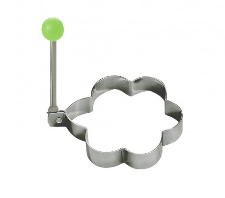 4706 Set de 4 moldes para darle forma a los huevos fritos acero inox. 9x9x1,4cm