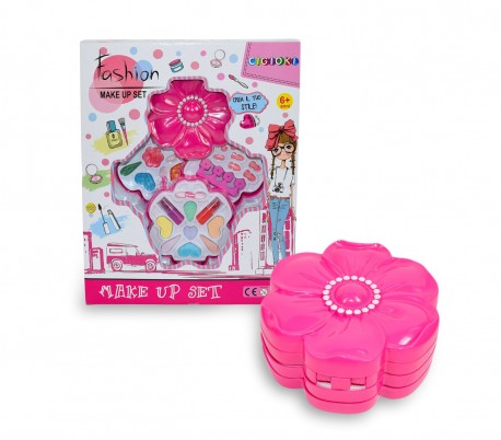 340967 Set de maquillaje infantil para niñas FIORE 3 niveles y accesorios