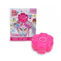 340967 Set de maquillaje infantil para niñas FIORE 3 niveles y accesorios