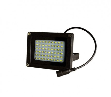 Faro LED recargable con panel solar 10W 370 luz fría mando incluido