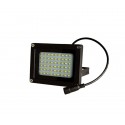 Faro LED recargable con panel solar 10W 370 luz fría mando incluido