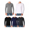 VKA26 Pack 5 camisetas para hombre mod. ORLANDO interior de felpa slim fit 