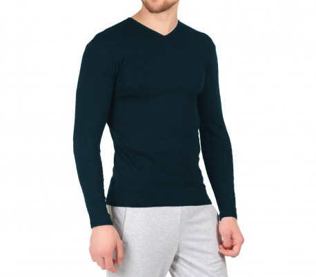 VKA27 Pack 5 camisetas para hombre mod. CARTER interior de felpa slim fit