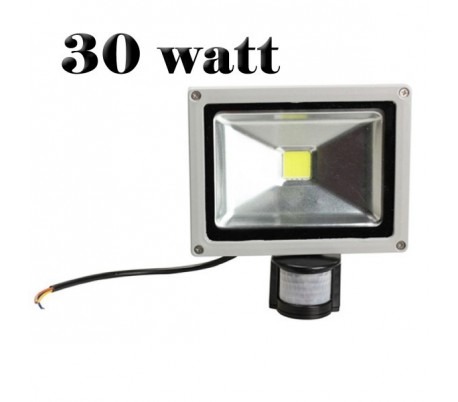 Foco led con sensor de movimiento y sensor crepuscular luz FRIA 6500k ext IP65