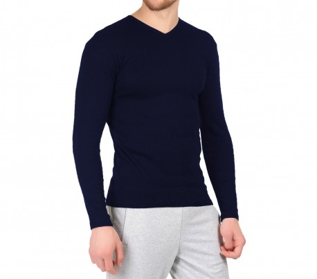 VKA27 Pack 5 camisetas para hombre mod. CARTER interior de felpa slim fit