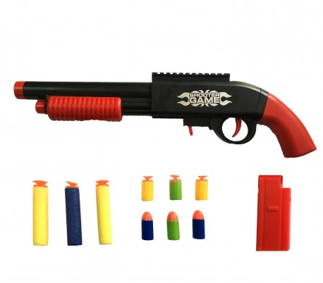 358801 Escopeta de juguete  BUBLE BULLET GUN con dardos de ventosa incluido