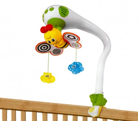 103856 Mariposa para cuna con sonidos y luces ayudará a su bebé a dormir