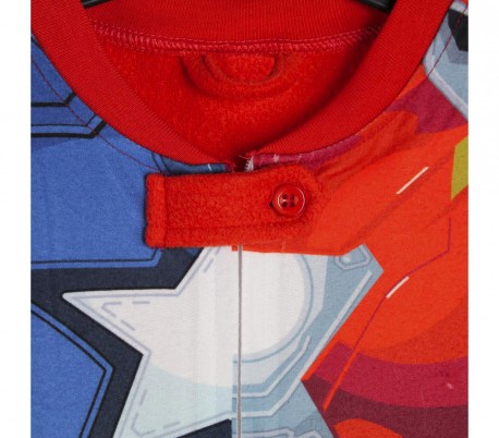 22-1730 Pijama entero para niños CIVIL WAR hehco de lana suave y cálida