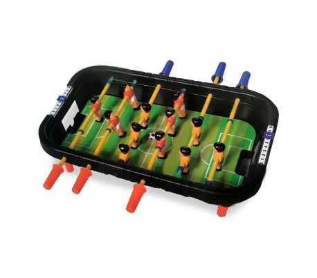100424 Mini futbolín de mesa con 12 jugadores 6 listones y bolas incluidas