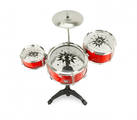 100688 Batería juguete BABY BAND con 4 elementos de sonidos y palillos incluidos