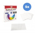 627326 Pack de 5 paquetes de toallitas absorbe colores para la lavadora 60 unid