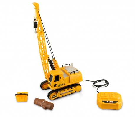 102393 Grúa de juguete GIGANTI DELLE COSTRUZIONI con movimientos reales