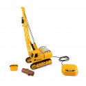 102393 Grúa de juguete GIGANTI DELLE COSTRUZIONI con movimientos reales