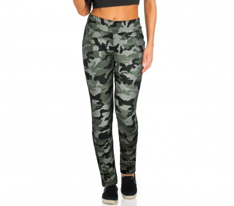 KZ-380 Pantalones para mujer mod. GIPSY fantasía camuflaje tamaño S a XL