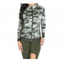 KZ-379 Sudadera mujer con cremallera mod. GEMINI de camuflaje tallas de S a XL