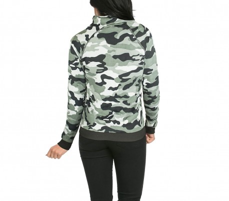 KZ-379 Sudadera mujer con cremallera mod. GEMINI de camuflaje tallas de S a XL