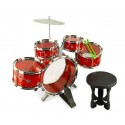 100671 Batería de juguete GRAN RITMO palos y asiento para niños incluidos 6 acce