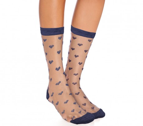 W-8003 Pack 12 pares media calcetín para mujer mod. LOVELY color variado 