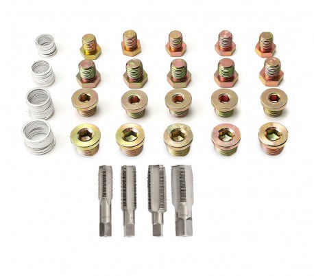 WK-3114 Kit de reparación de helices para tapón de aceite 64 piezas WACKTEK