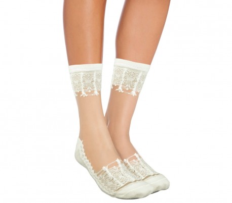 W-8008 Pack de 12 pares de calcetines para mujer mod. LADIES fantasía de encaje